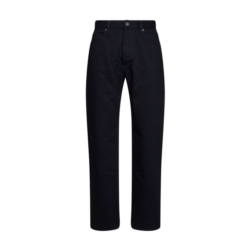 Bottega Veneta Men Dark Indigo Cotton Denim Straight-Leg Jeans